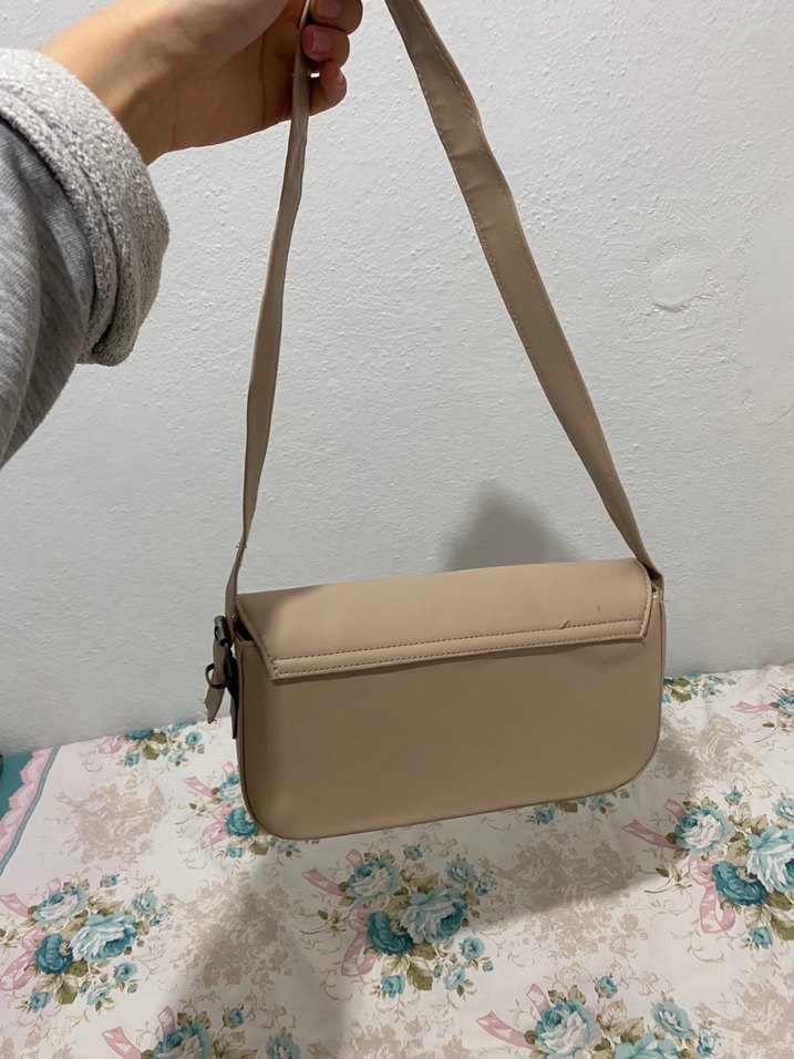 Bej Dantelli Bohem Omuz Çantası - Görsel 3