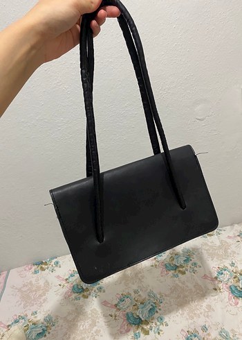 Siyah Deri Kadın Çanta - Görsel 2