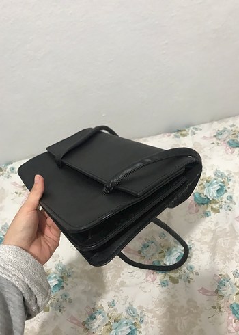 Siyah Deri Kadın Çanta - Görsel 8