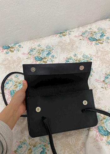 Siyah Deri Kadın Çanta - Görsel 4