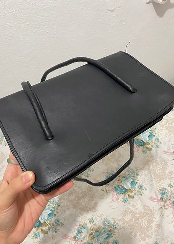 Siyah Deri Kadın Çanta - Görsel 3