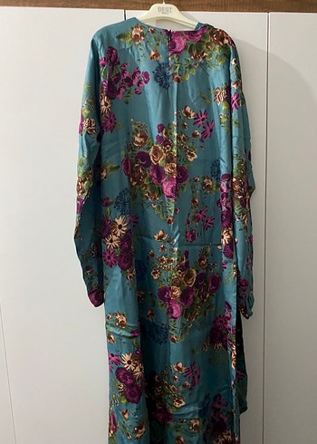 Çiçek Desenli Uzun Bohem Elbise - Görsel 5