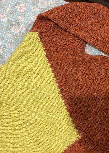 Yumuşak Örgü Bohem Kadın Kazak - Görsel 5