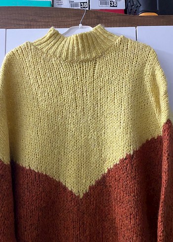 Yumuşak Örgü Bohem Kadın Kazak - Görsel 3