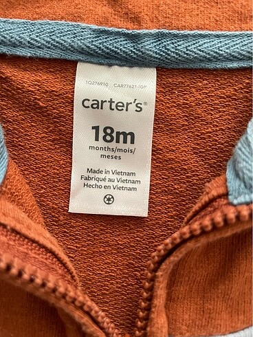 1,5 Yaş Beden Carters bebek yelek