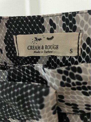 Diğer Cream&rouge marka desenli ispanyol paça pantalon