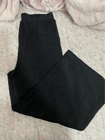 s Beden siyah Renk Simli abiye pantalon
