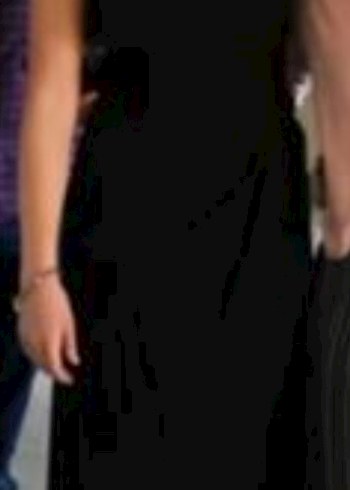 Siyah Drapeli Uzun Kolsuz Elbise - Görsel 7