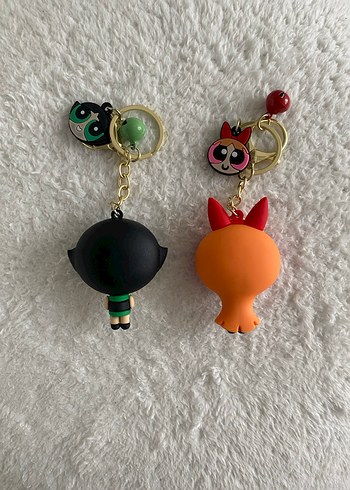 Renkli Şişkin Powerpuff Kızlar Anahtarlık Seti - Görsel 2