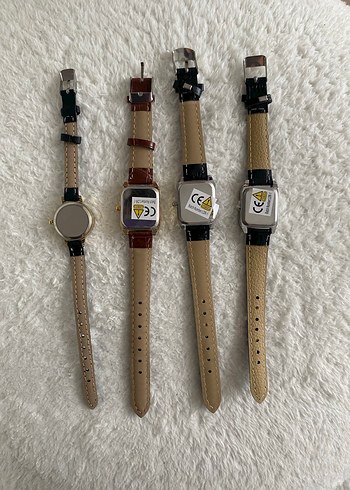 Kahverengi Kemerli Vintage Kadın Saati - Görsel 3