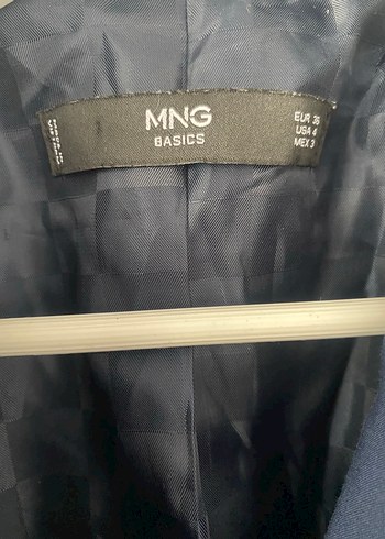 Düğmeli Lacivert Kadın Blazer Ceket Mango - Görsel 3