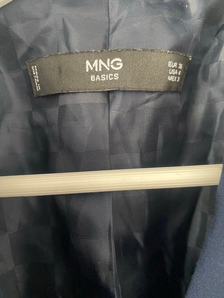 Düğmeli Lacivert Kadın Blazer Ceket Mango - Görsel 3