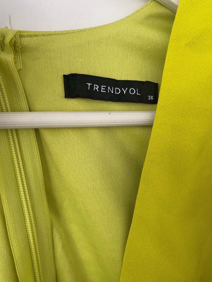 Yeşil Drapeli Kadın Abiye Elbise - Görsel 3