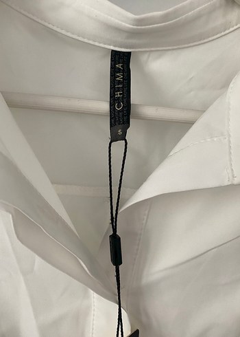 Chima Uzun Kollu Beyaz Keten Kadın Gömlek - Görsel 3