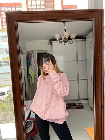 Toz pembe salaş sweat