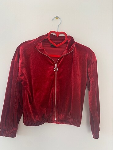 paulmark kadife crop/sweat