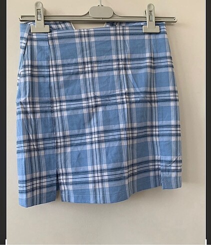 Zara ekoseli mini etek