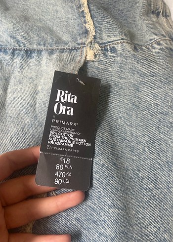 40 Beden Mavi Kadın Denim Straplez