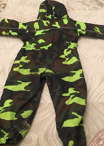 Koyu Yeşil Kamuflaj  Kayak Tulumu - Görsel 4