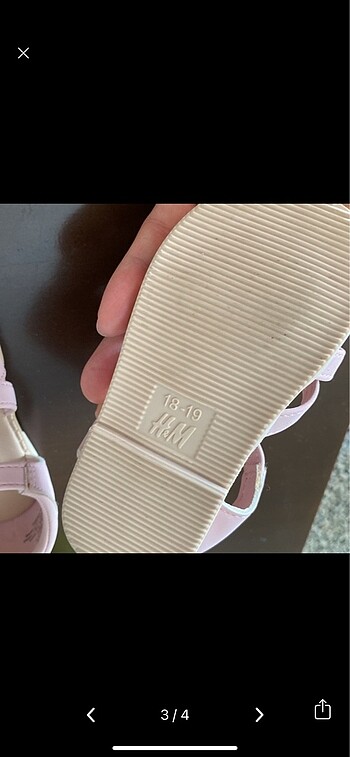 H&M Kız bebek ayakkabı sandalet