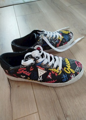 Renkli yazılı casual günlük spor ayyakkabı - Görsel 2