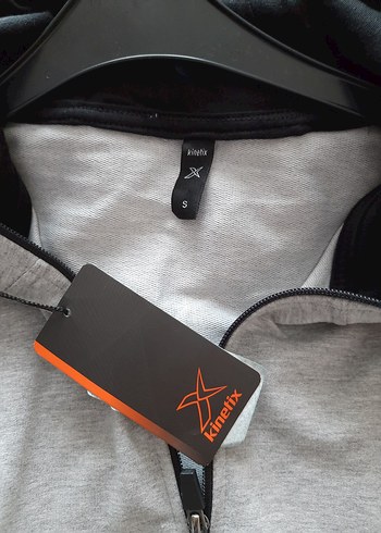 Gri Fermuarlı Sweatshirt - Görsel 6