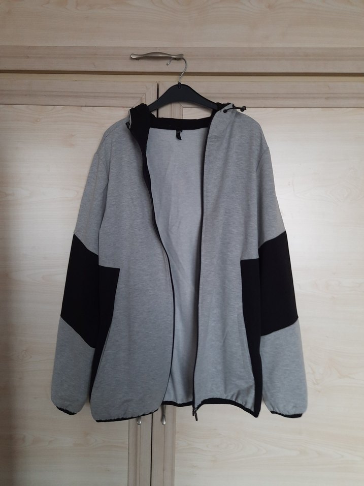 Gri Fermuarlı Sweatshirt - Görsel 2