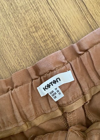 38 Beden camel Renk Keten pantolon
