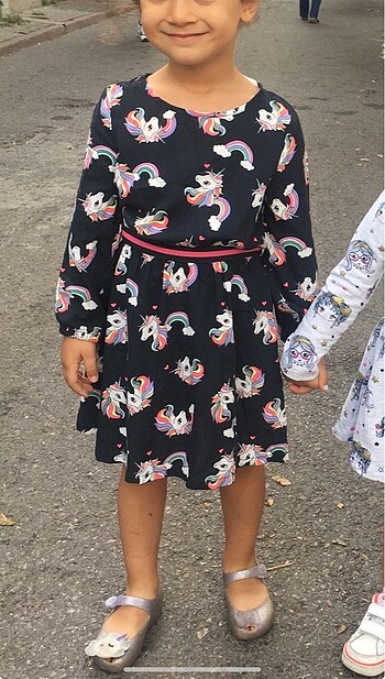 H&M unicorn elbise