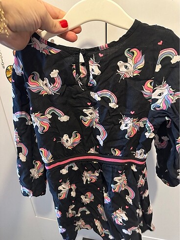4 Yaş Beden H&M unicorn elbise
