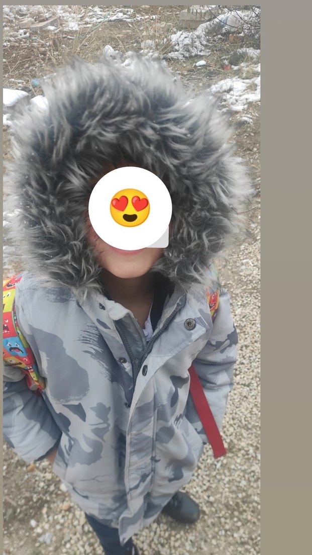 6-7 yaş Erkek Çocuk Puff Mont  Desenli - Görsel 2