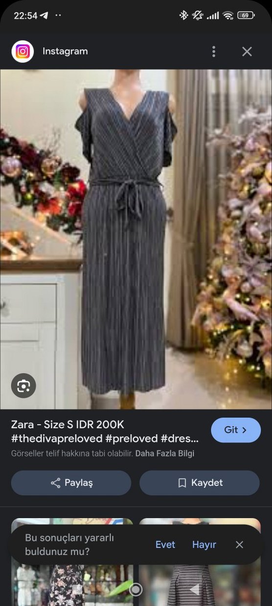 Gri Piliseli Uzun Kadın Elbise - Görsel 3