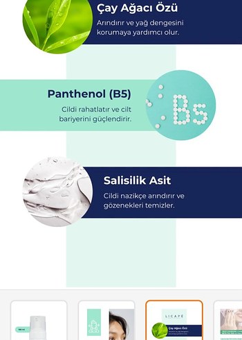 Licape Çay Ağacı Özlü Yüz Temizleme Köpüğü 150ml - Görsel 2