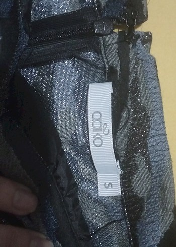 Kadın Mavi Kamuflaj Denim Mini Etek - Görsel 3