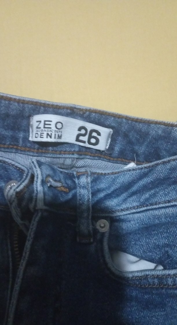 Kadın Mavi Denim Dar Kesim Midi Jean - Görsel 2