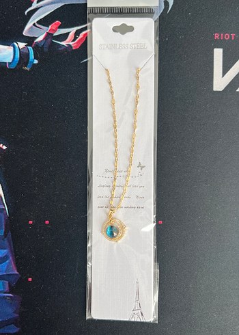 Gold Zincir Detaylı Midi Kolye