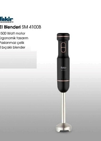 Fakir 4 bıçaklı blender 
