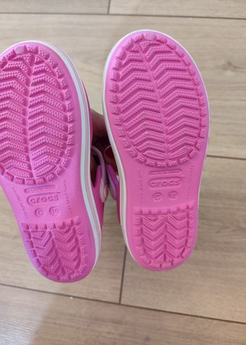 27 Beden Kız Çocuk Pembe Crocs sandalet