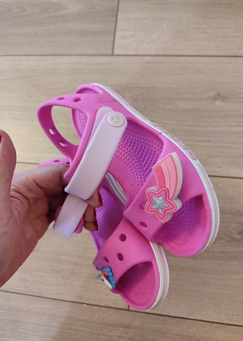 27 Beden pembe Renk Kız Çocuk Pembe Crocs sandalet