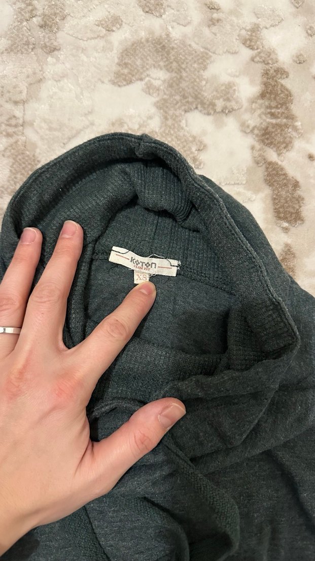 Koton xs yesil ince sweat - Görsel 3