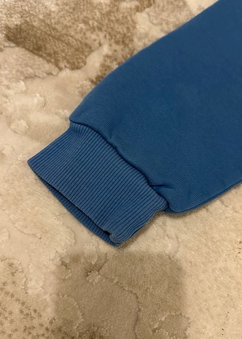 Defacto s beden ici polarli mavi sweat - Görsel 3