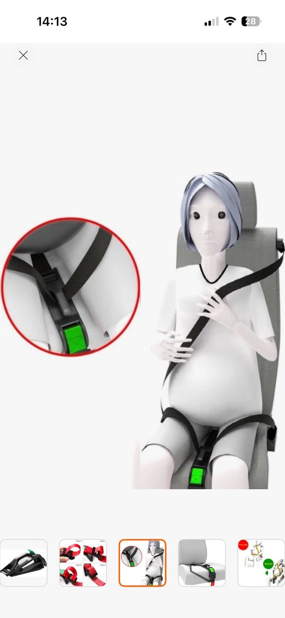 Hamile emniyet kemeri aparatı 2 adet - Görsel 3