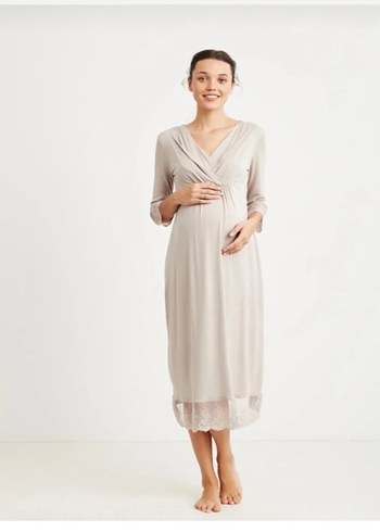 Catherines vizon bambu hamile / lohusa gecelik - Görsel 8