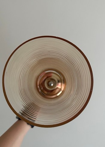 rose gold parlak uzun cam vazo - Görsel 3