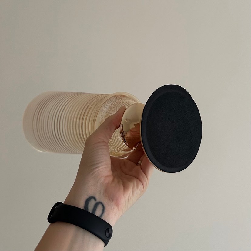 rose gold parlak uzun cam vazo - Görsel 2