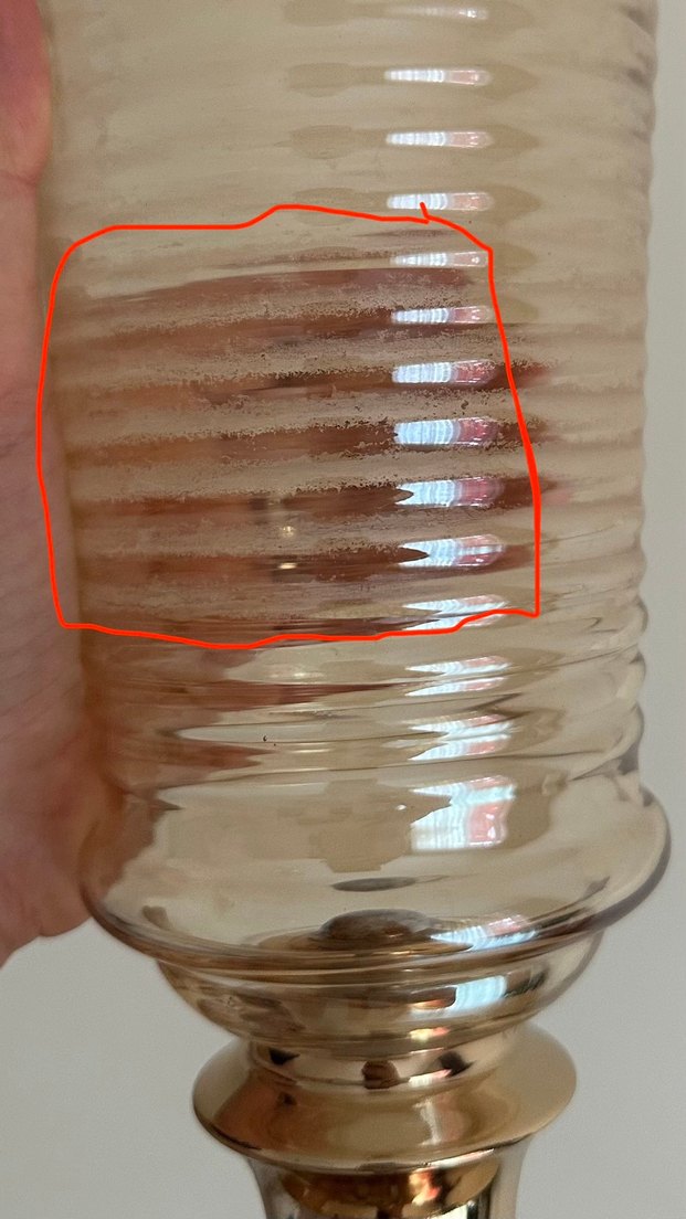 rose gold parlak uzun cam vazo - Görsel 5