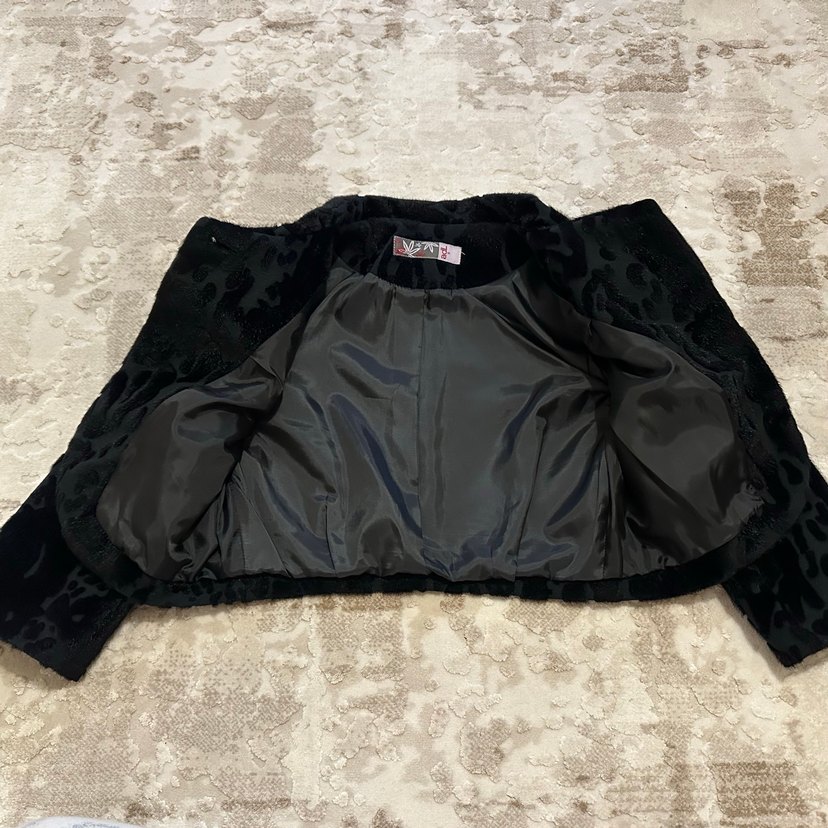 AdL / Adilışık siyah kürklü düğmeli abiye bolero - Görsel 4