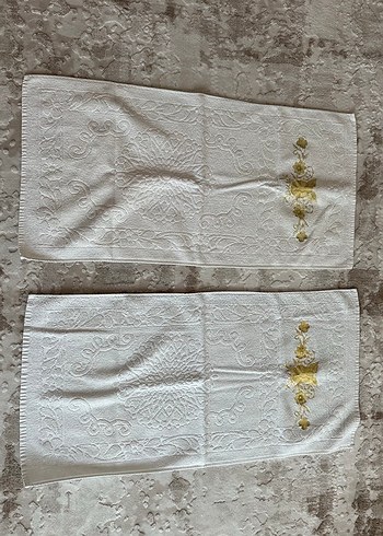 2 adet 41x82 el ve yüz havlusu