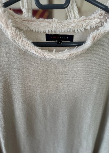 Bej Uzun Kollu Kadın Triko - Görsel 2