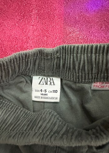 Yeşil Bağlama Desenli Rahat Erkek Çocuk Pantolonu zara orjinal - Görsel 4